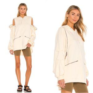 Free People Zip Hoodie Vest Close Call Sweatshirt